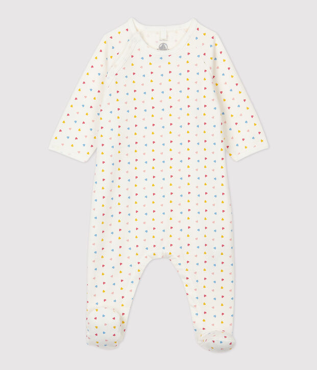 Dors-bien b&eacute;b&eacute; molleton en coton biologique blanc/jaune/multicouleur